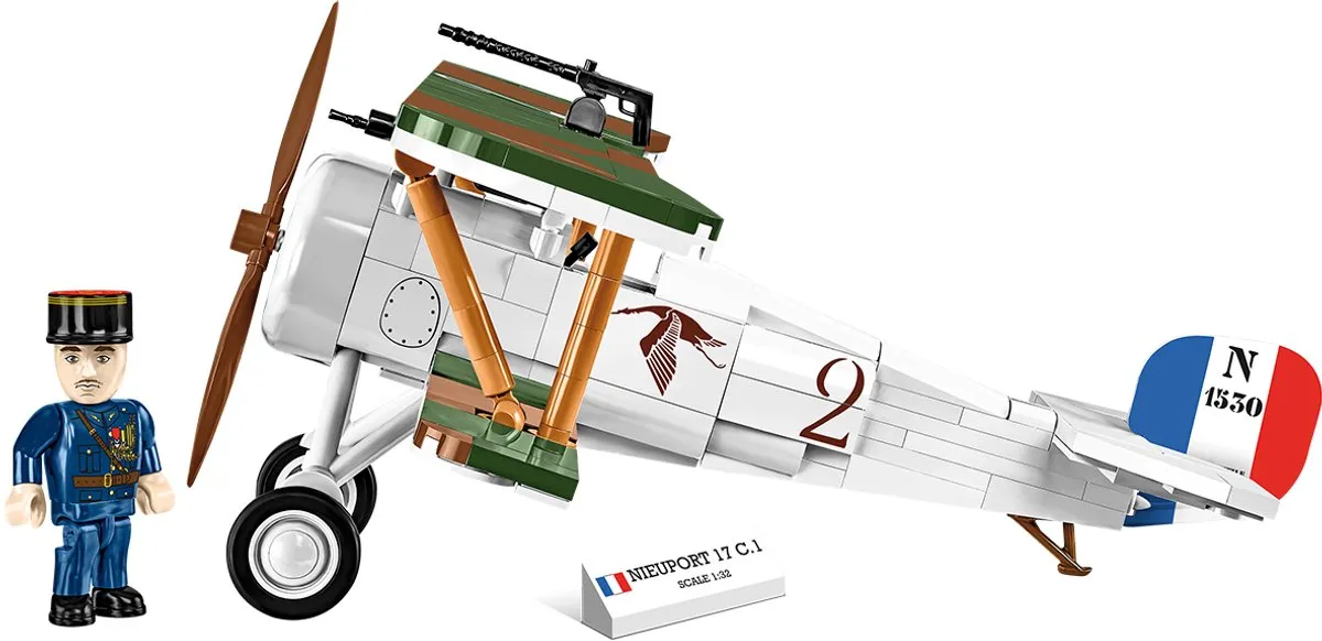 Cobi Nieuport 17C.1 - 275 Stukken - 1 Minifiguur - afbeelding 6 van 6