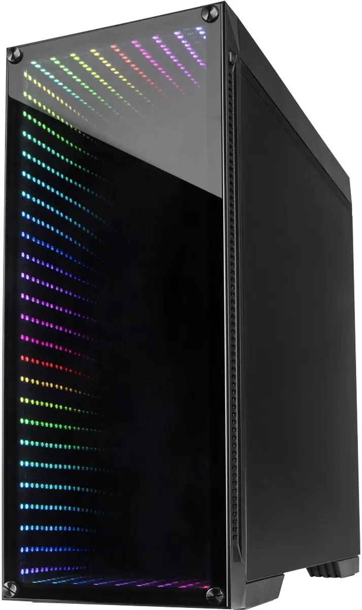 Inter-Tech X-908 Infini2 Tower Case - USB-C - Zwart