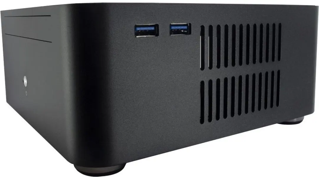 Intertech ITX A80S Mini Tower 88881303 - Zwart