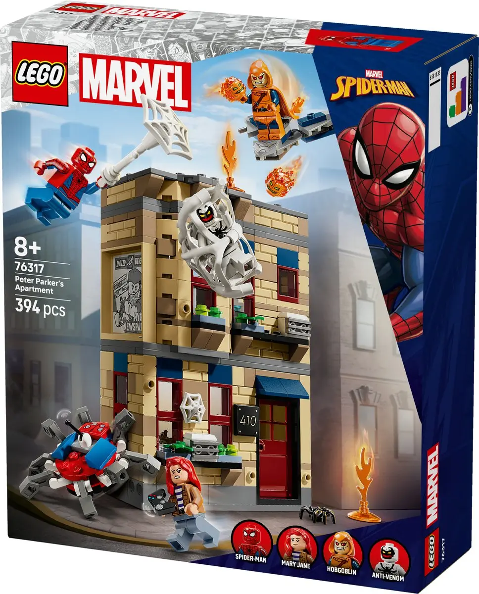 LEGO Marvel Het Appartement van Peter Parker 394 Stukken