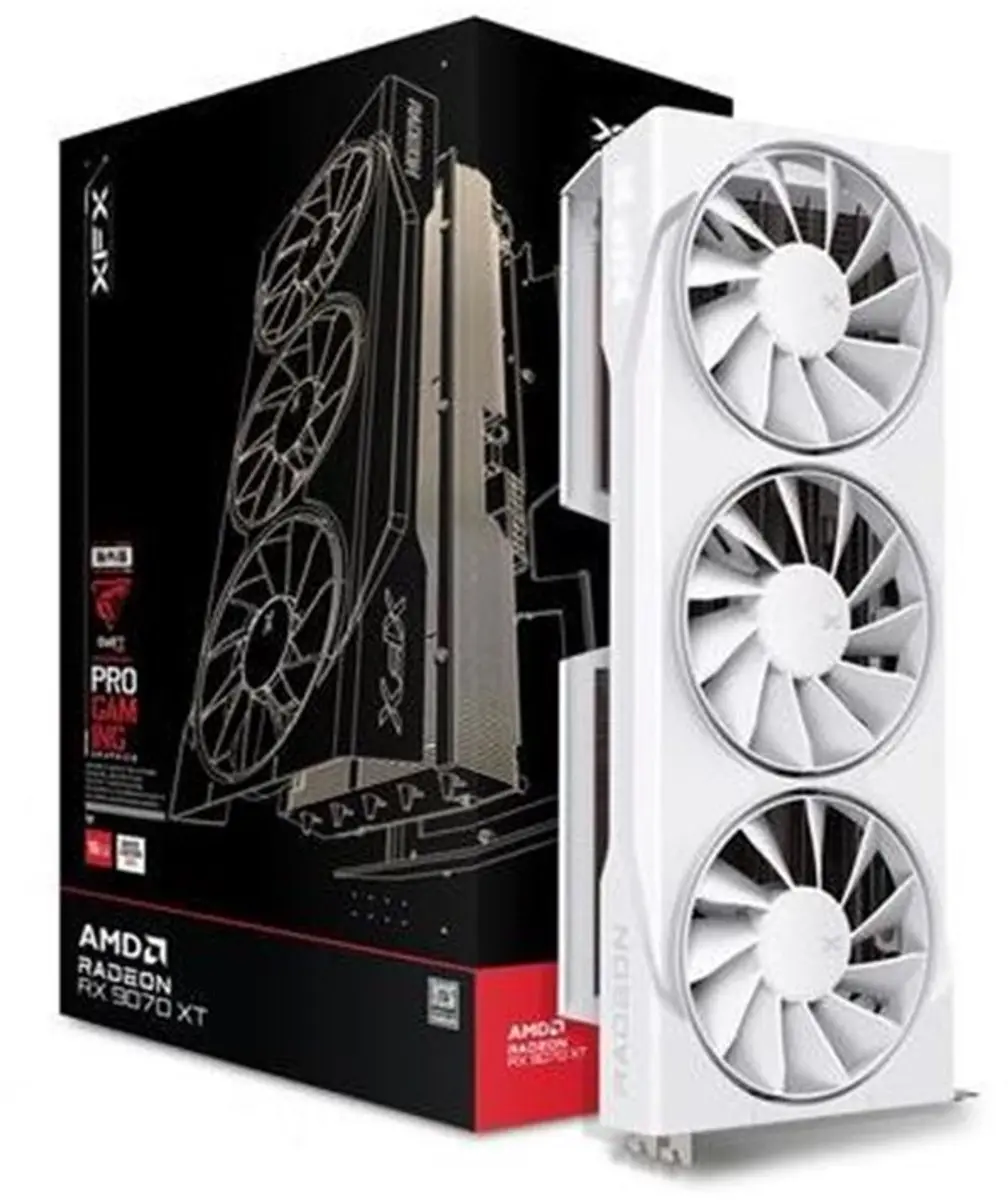 XFX Radeon RX 9070 XT Swift White - 16GB GDDR6 - PCIe 5.0