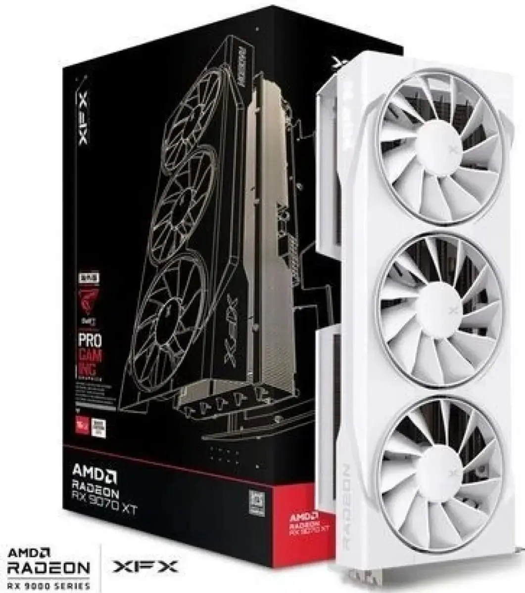 XFX Radeon RX 9070 XT Swift White