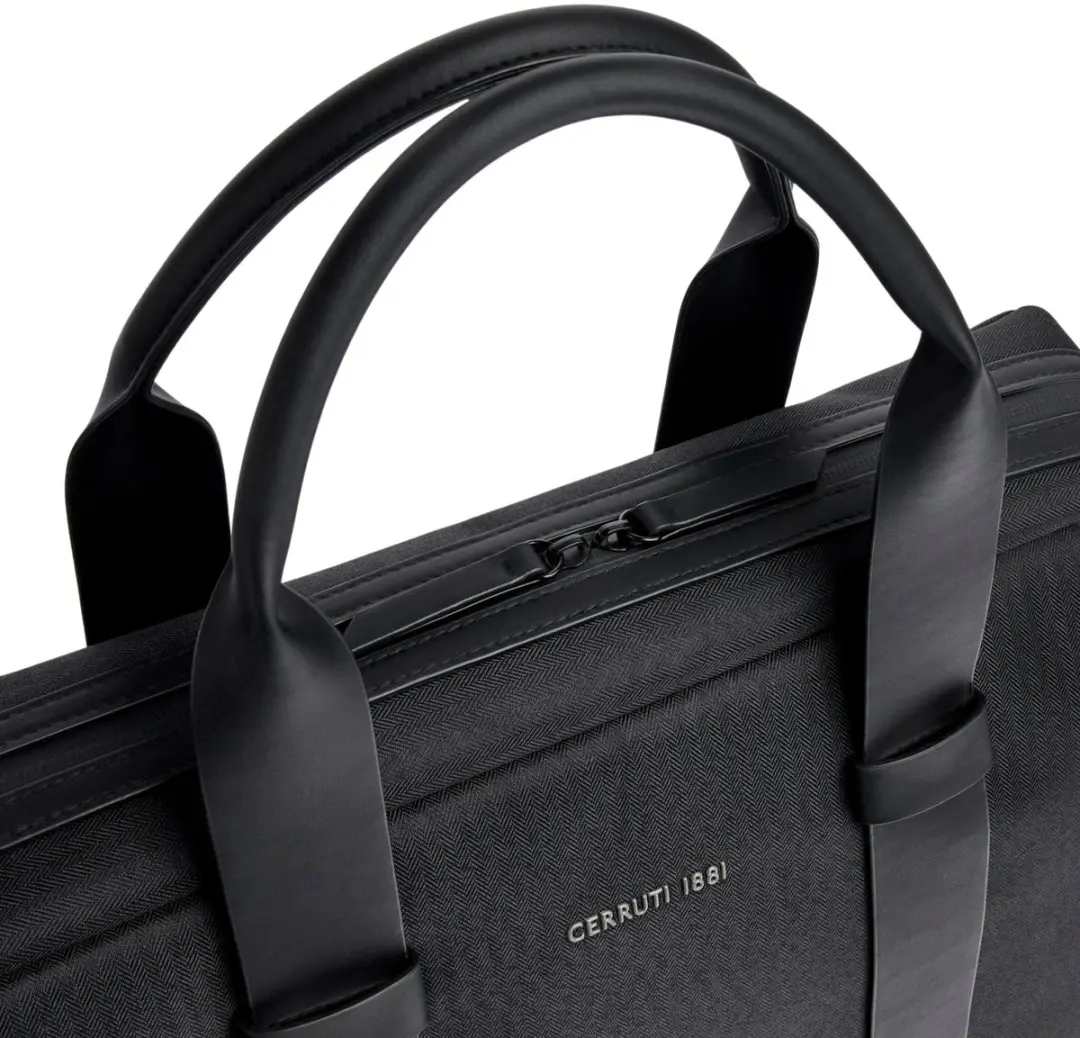 Nino Cerruti Holborn Aktetas - 17 inch - Zwart