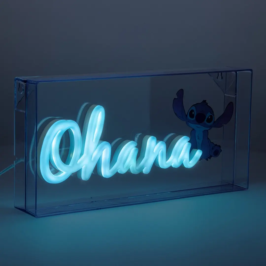Stitch Ohana LED Neon Lamp - 5 Lichtpunten - Veelkleurig