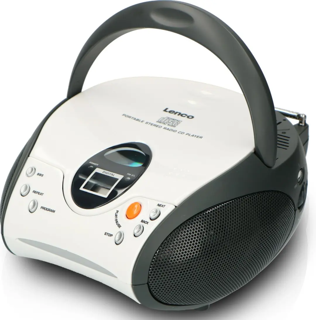 Lenco SCD-24 Draagbare Radio CD-speler - Wit