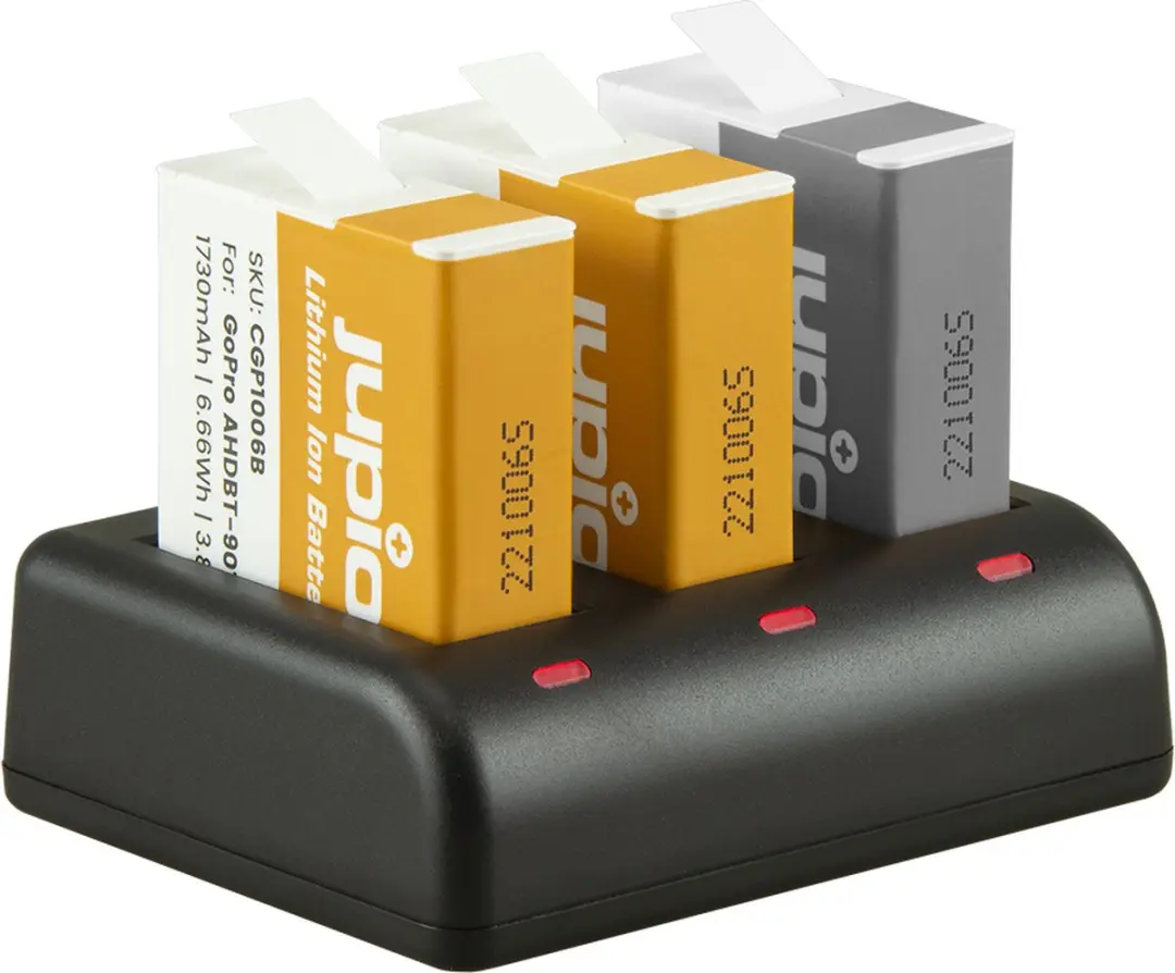 Jupio Enduro Battery Pack 2x 1730mAh + Triple USB Lader