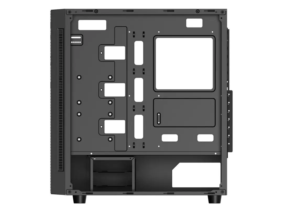 DeepCool MATREXX 55 Midi Tower Behuizing - 4x ARGB Fans - Zwart