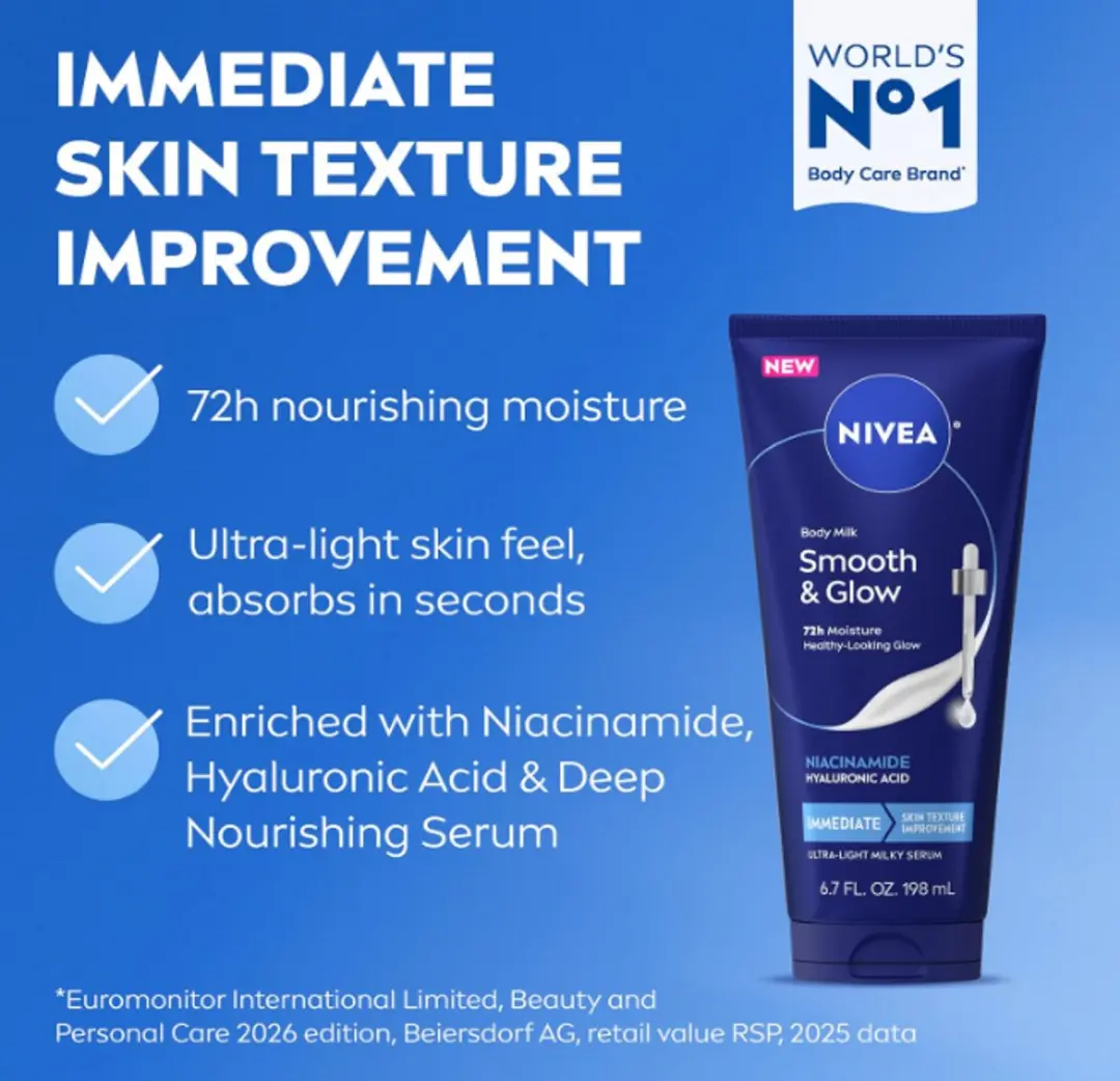 NIVEA Smooth and Glow Body Milk 198ml