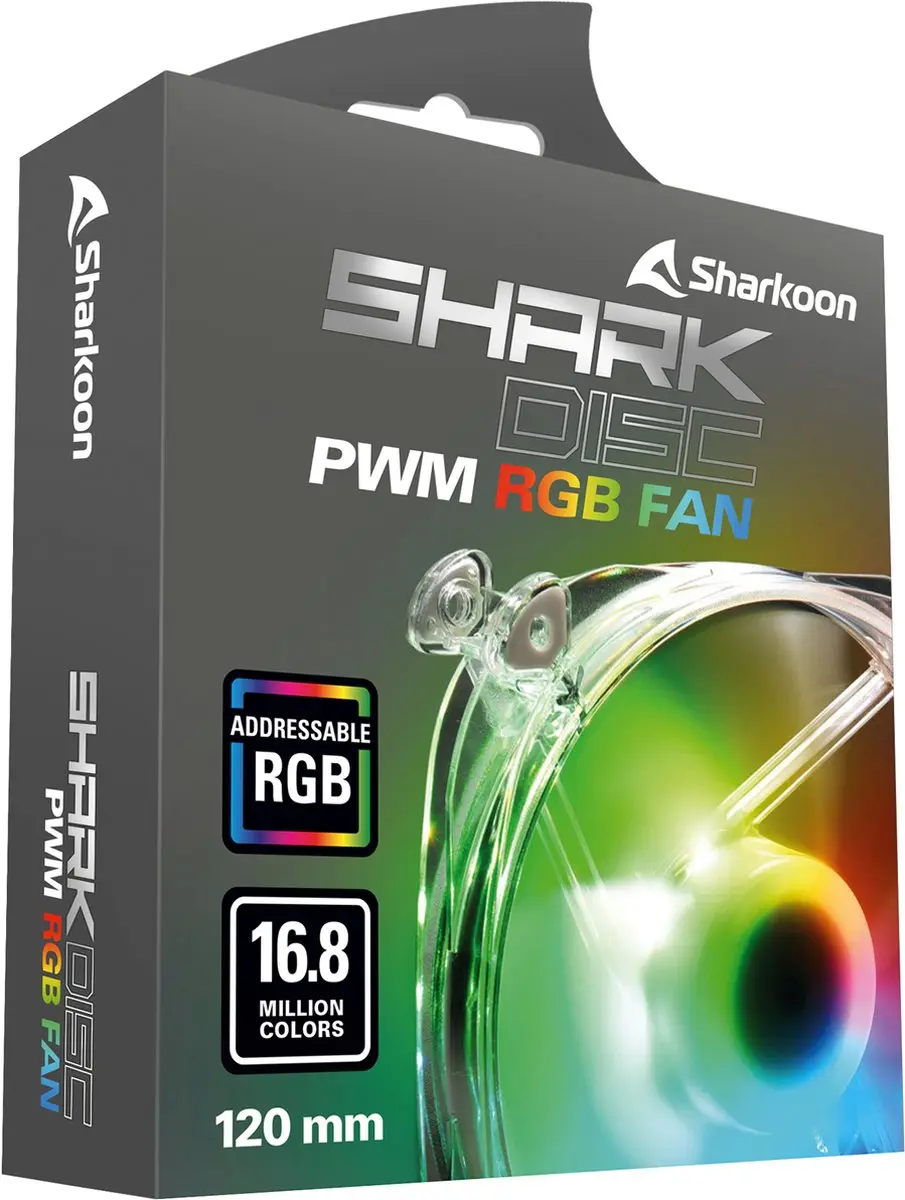 Sharkoon 4044951034314 Ventilator 12cm