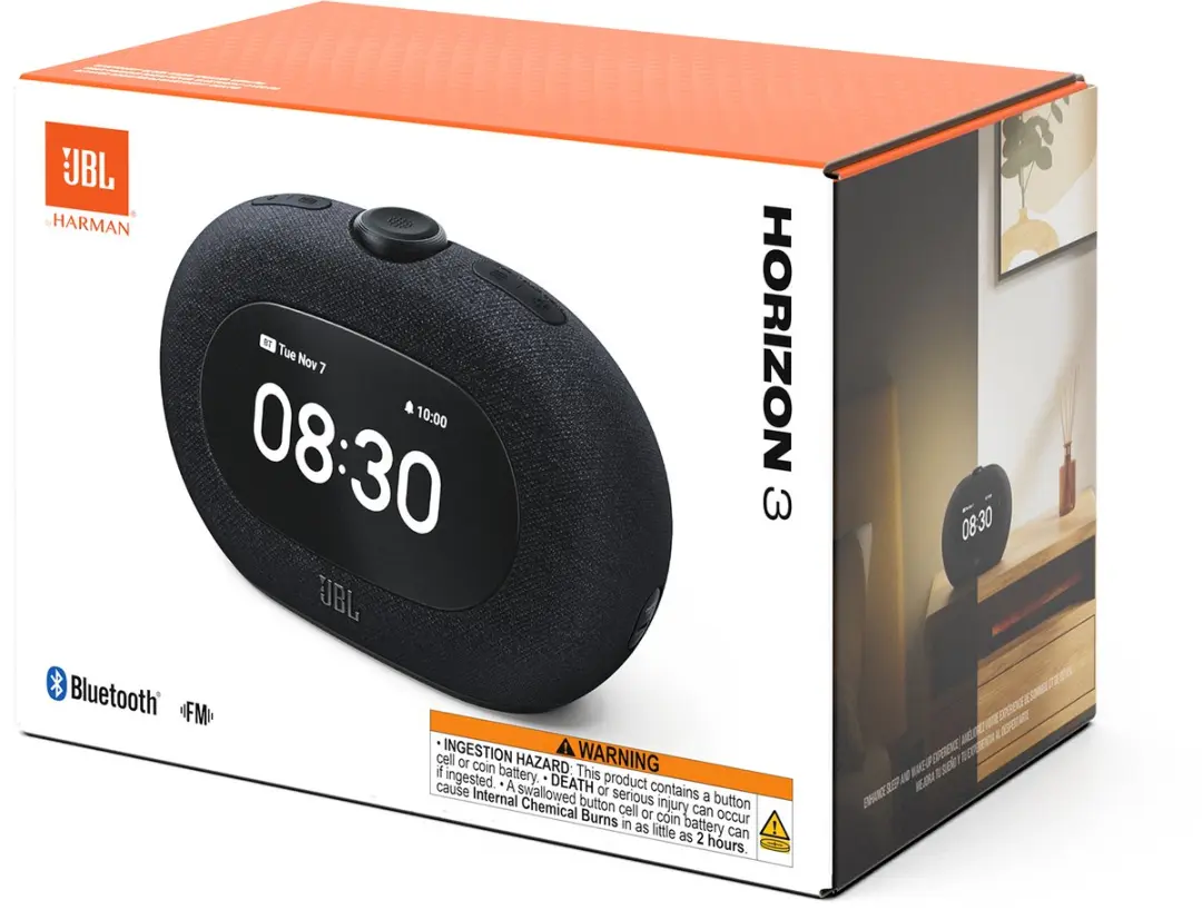 JBL Horizon 3 Bluetooth Wekkerradio - Zwart
