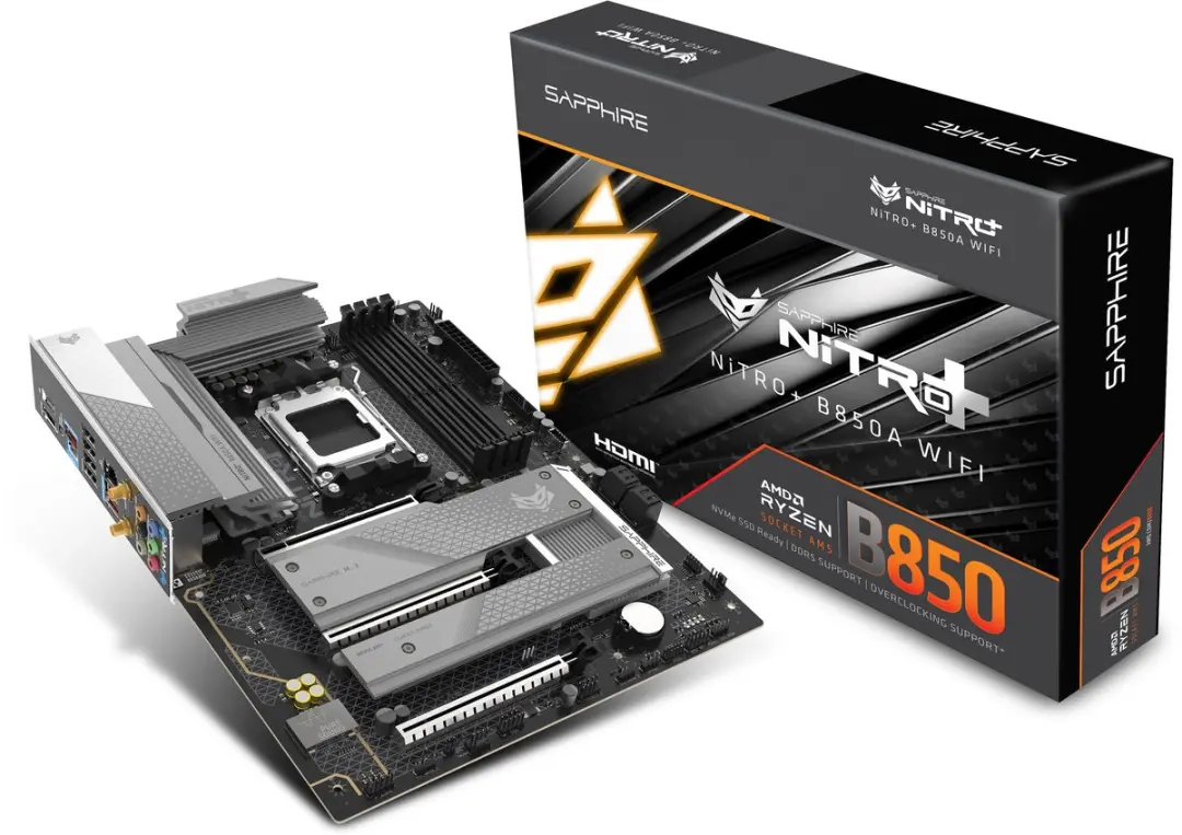 Sapphire NITRO+ B850A WIFI 7 AMD B850 microATX