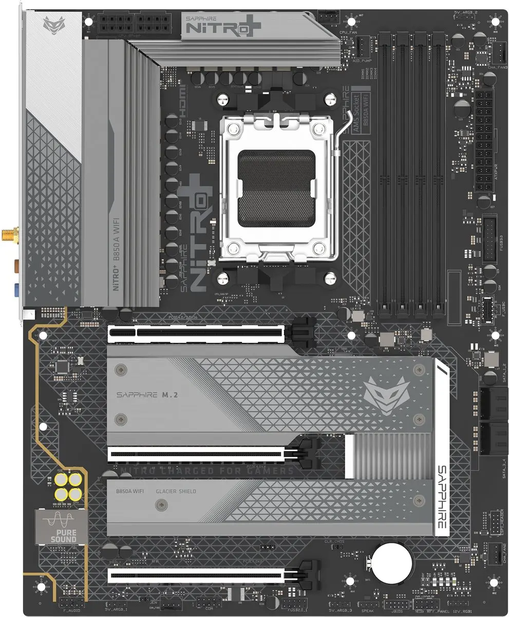 Sapphire NITRO+ B850A WIFI 7 AMD B850 microATX
