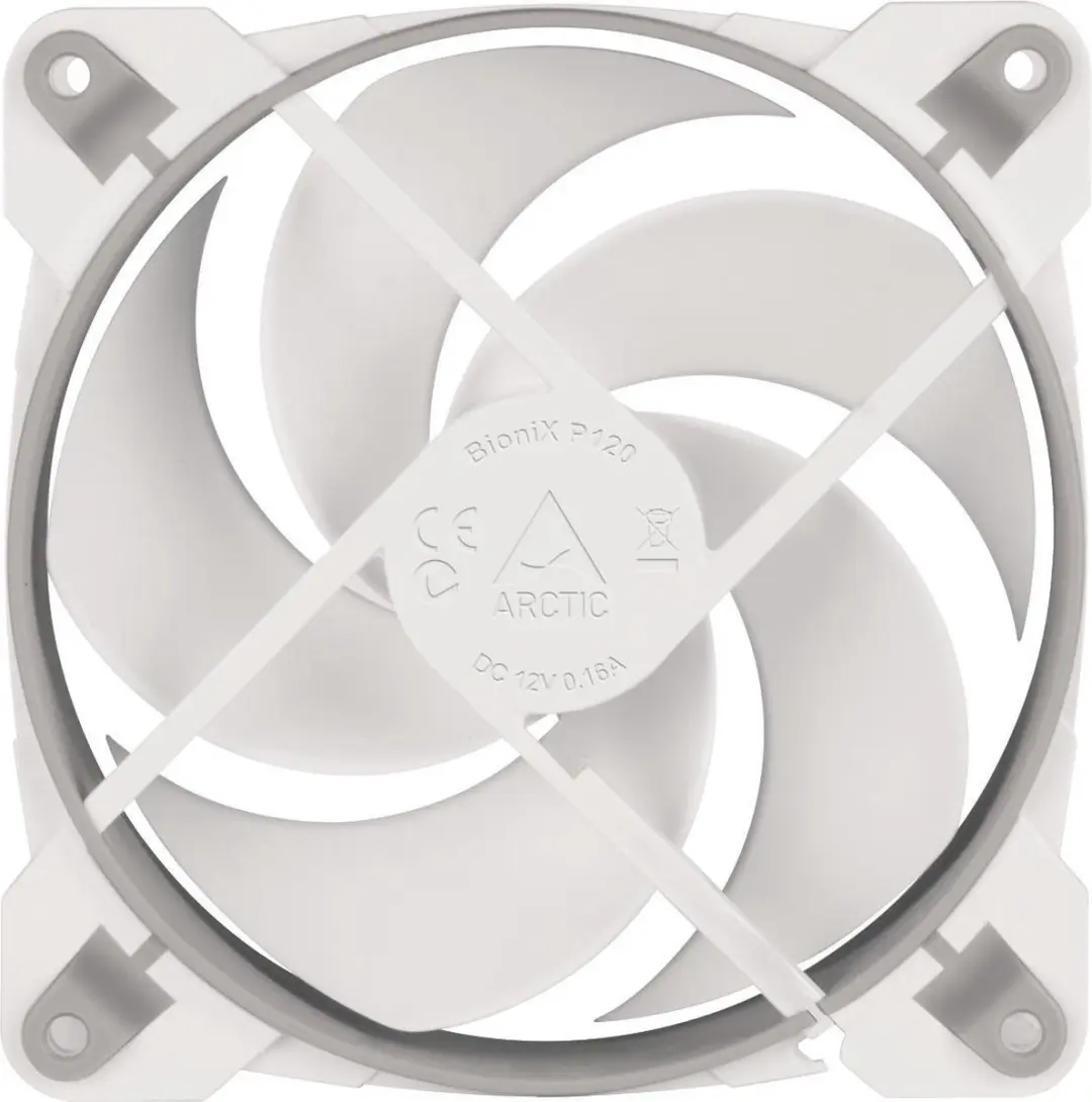 Arctic BioniX P120 Ventilator 12cm - Grijs/Wit