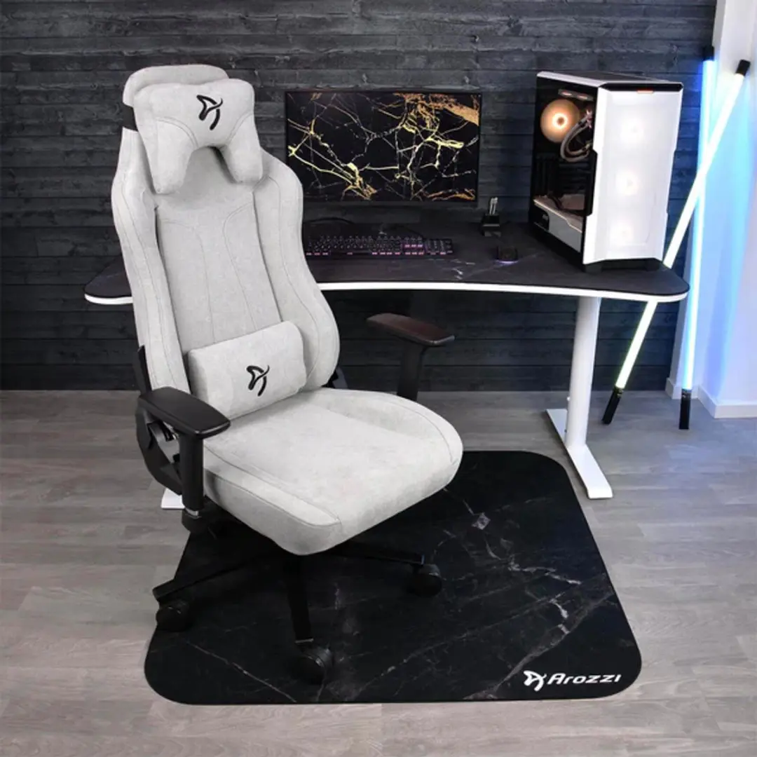 Arozzi Zona Square Vloerbeschermer 116x116cm - Zwart Marmer