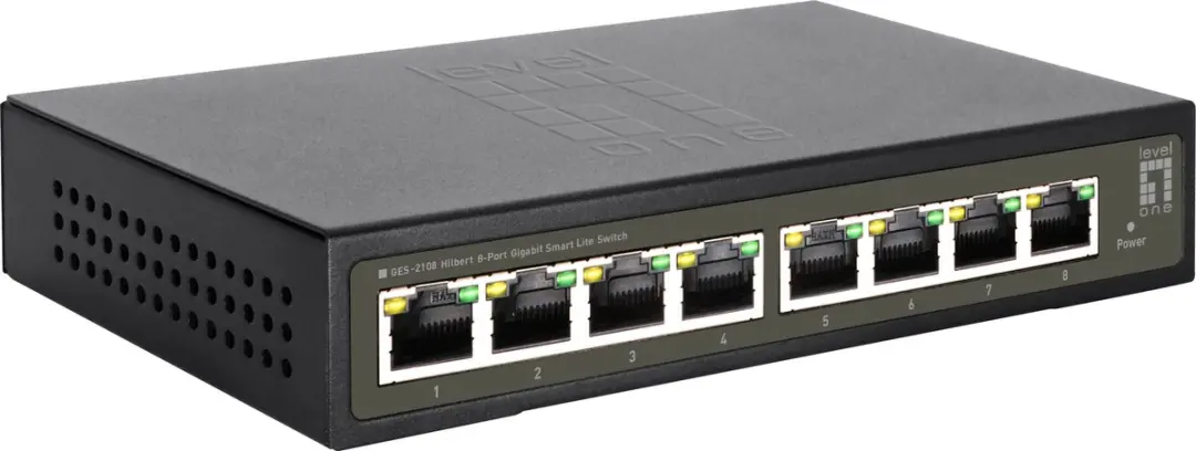 LevelOne GES-2108 Switch 8x GE - 16 Gbps - Zwart