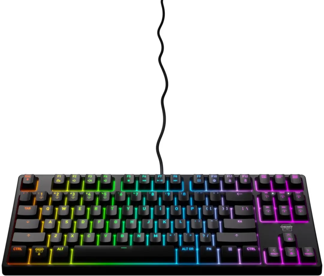Cherry K4V2 CX-K4V2-RGB-TKL-R-US Toetsenbord - Zwart