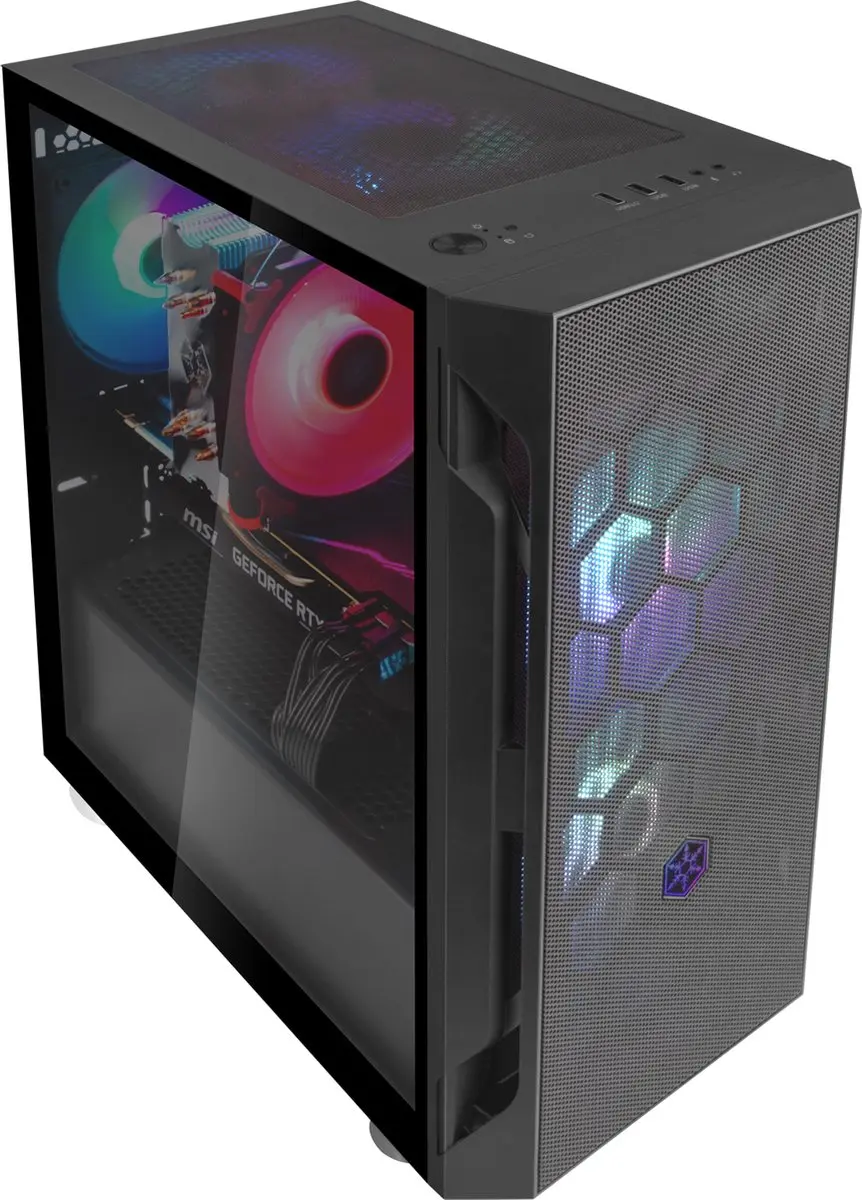 SilverStone FARA H1M Micro Tower - Zwart