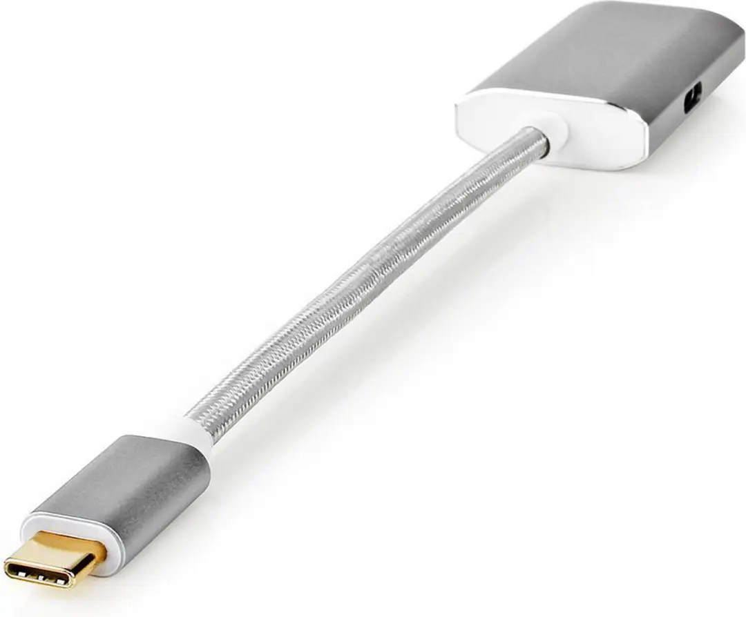 Nedis USB-C Adapter CCTB64480AL02 - USB 3.2 Gen 1 - 4K@60Hz - Power Delivery - Zilver
