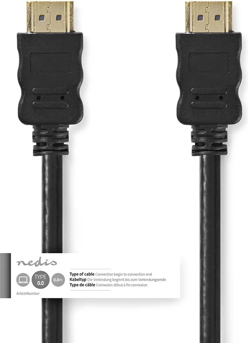 Nedis HDMI-Kabel CVGL34002BK75 4K@30Hz - 7.5m - Zwart