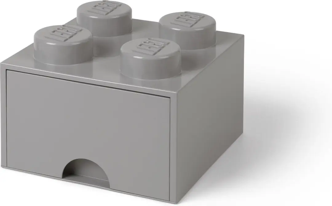 Lego Bureaulade Brick 4, Grijs