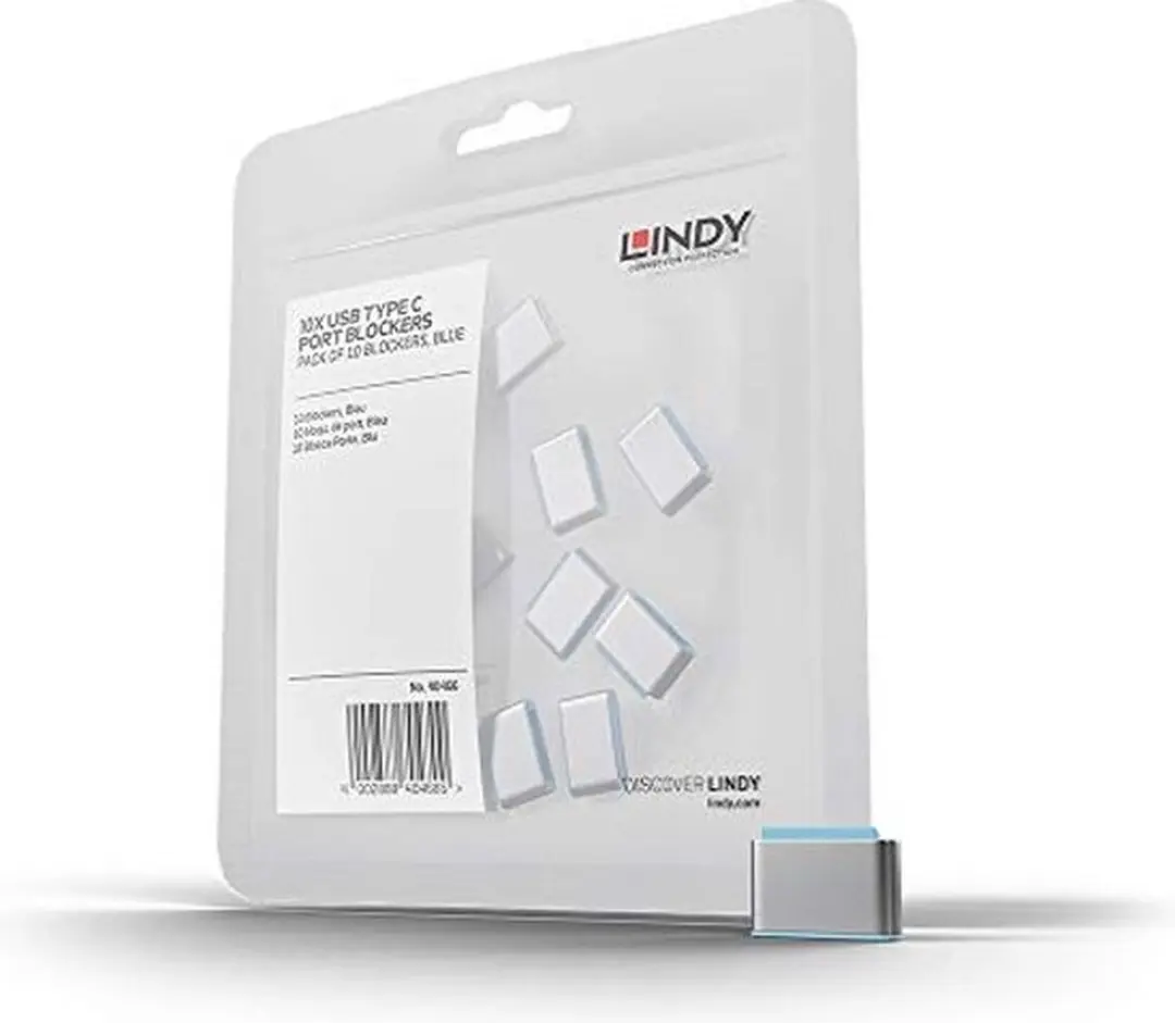Lindy USB-C Sleutelset 10 Stuks - Blauw