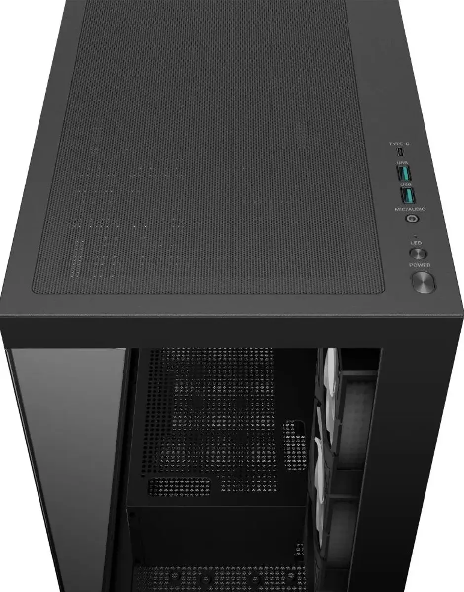 DeepCool CG580 4F Midtowermodel - 4 Ventilatoren - Zwart