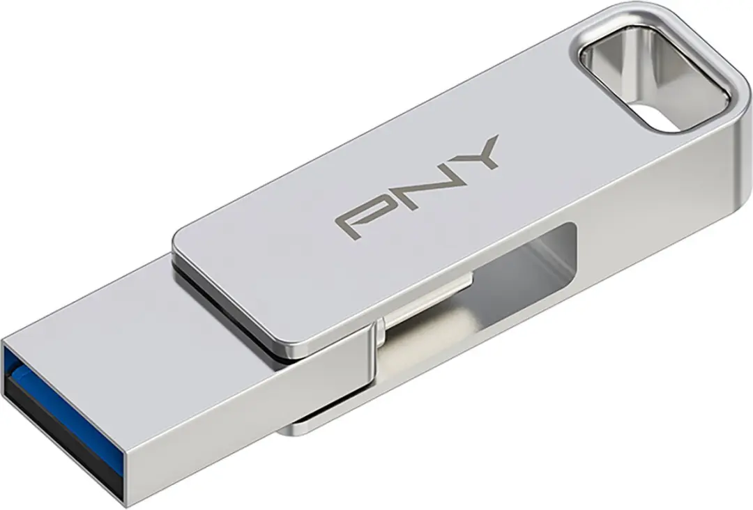 PNY Duo Link 64GB USB 3.2 - Zilver