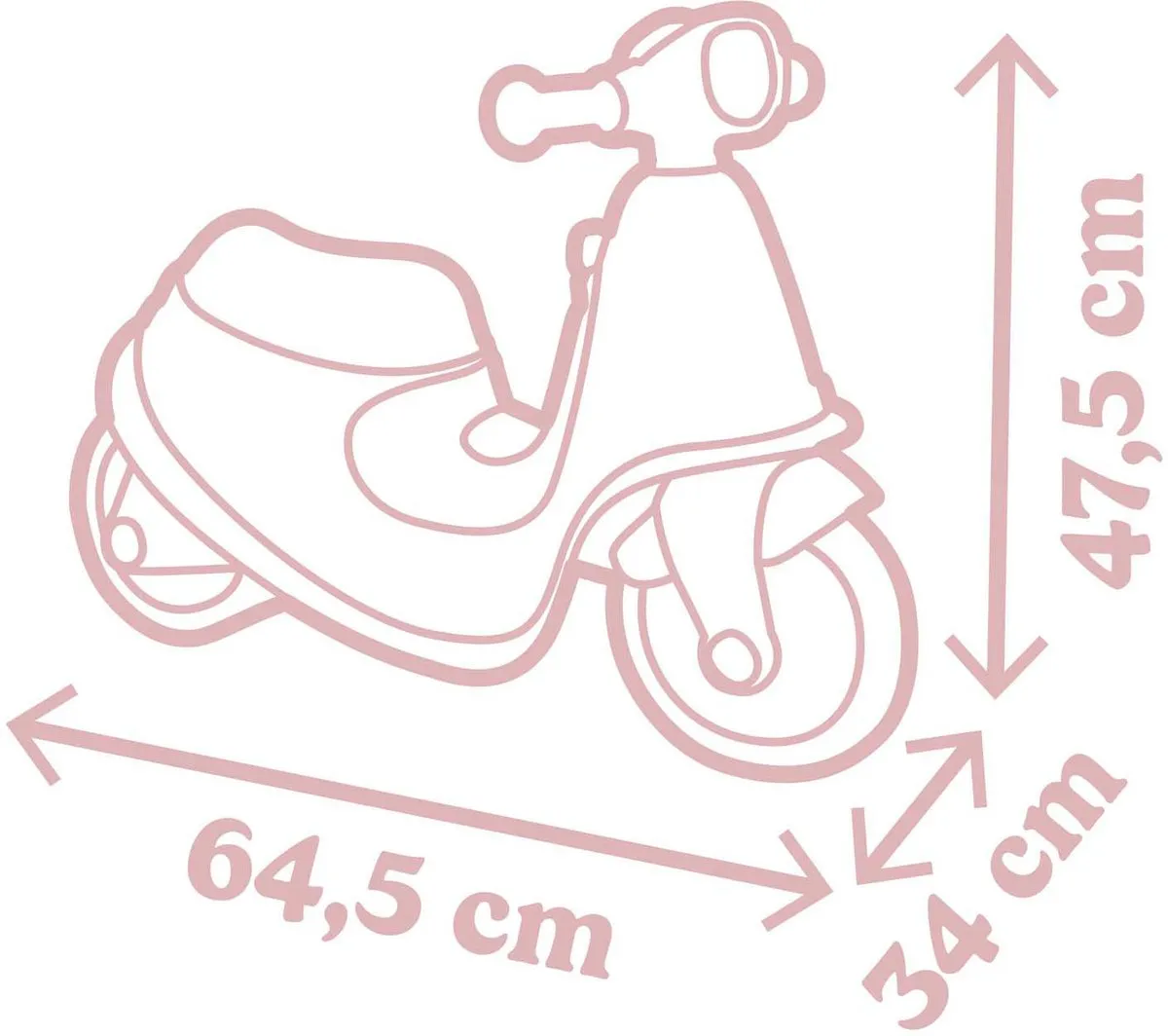 Smoby Skuter 721008 - Roze - afbeelding 6 van 6