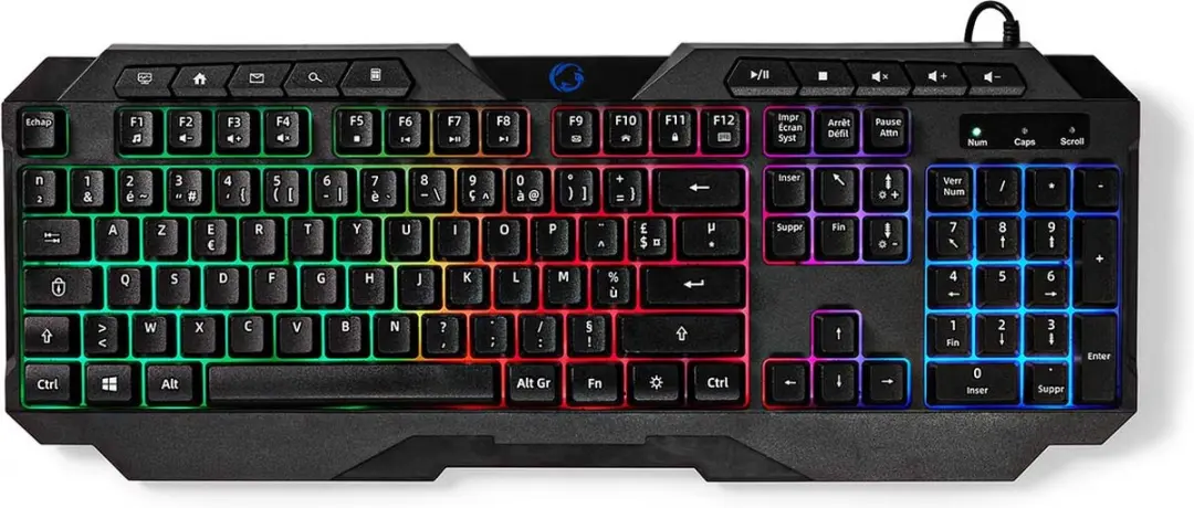 Nedis GKBD110BKFR Gaming Toetsenbord - Azerty FR - Zwart