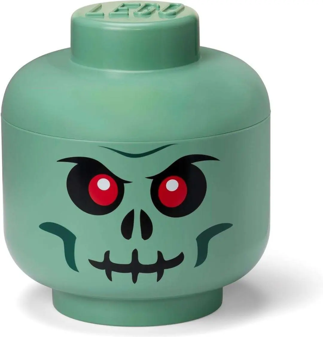 Opbergbox Hoofd Skelet Groen, Groot