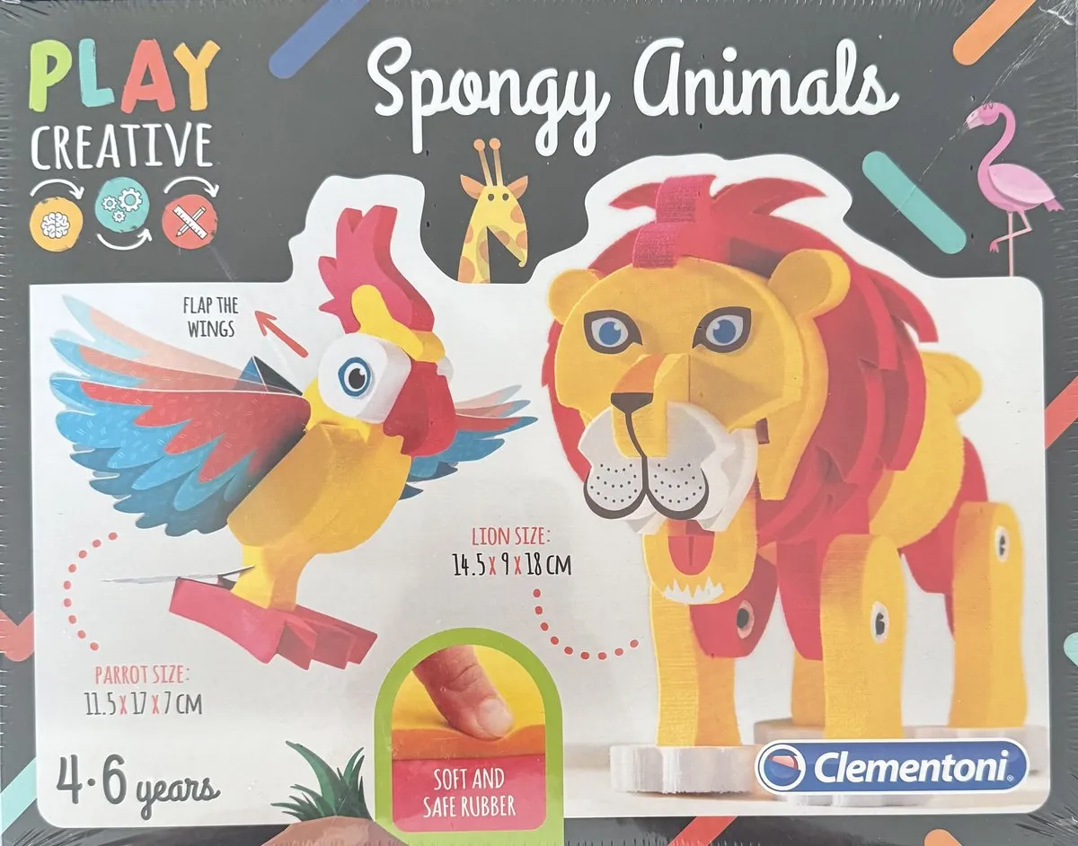 Clementoni Play Creative Spongy Animals