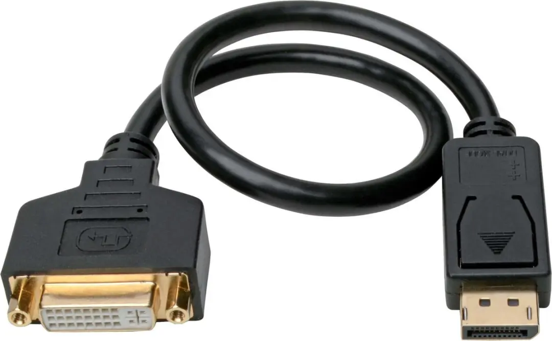 Tripp Lite P134-001-GC DisplayPort naar DVI-I Kabel - 0,31m - Zwart