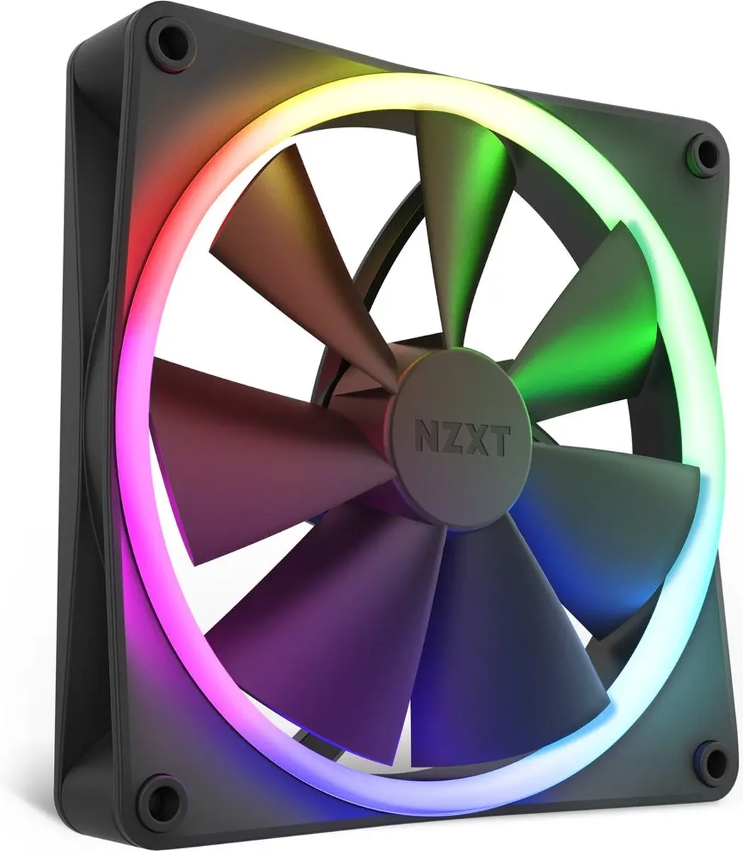 NZXT F140RGB Ventilator 140mm RGB - Zwart