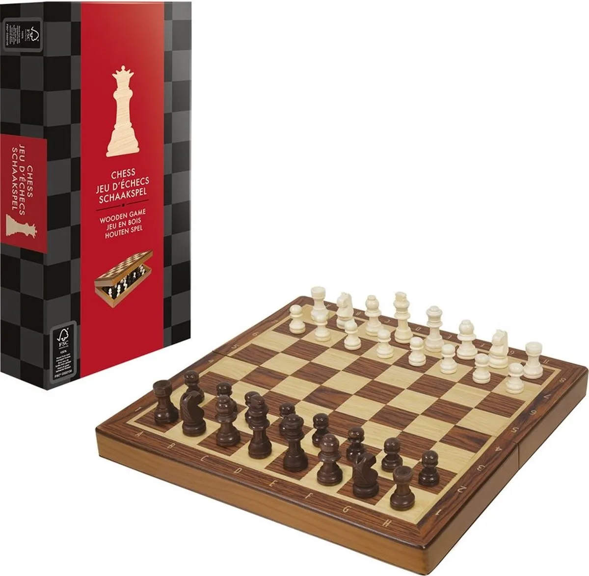 Asmodee Folding Chess Set - 2 Spelers