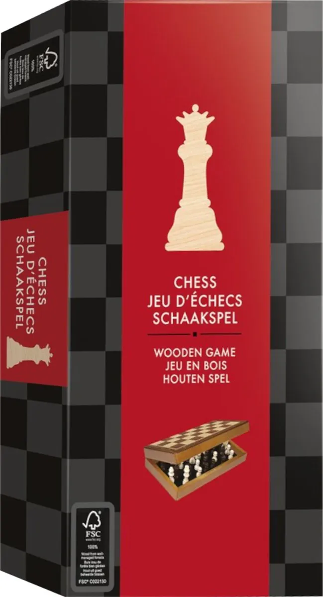 Asmodee Folding Chess Set - 2 Spelers