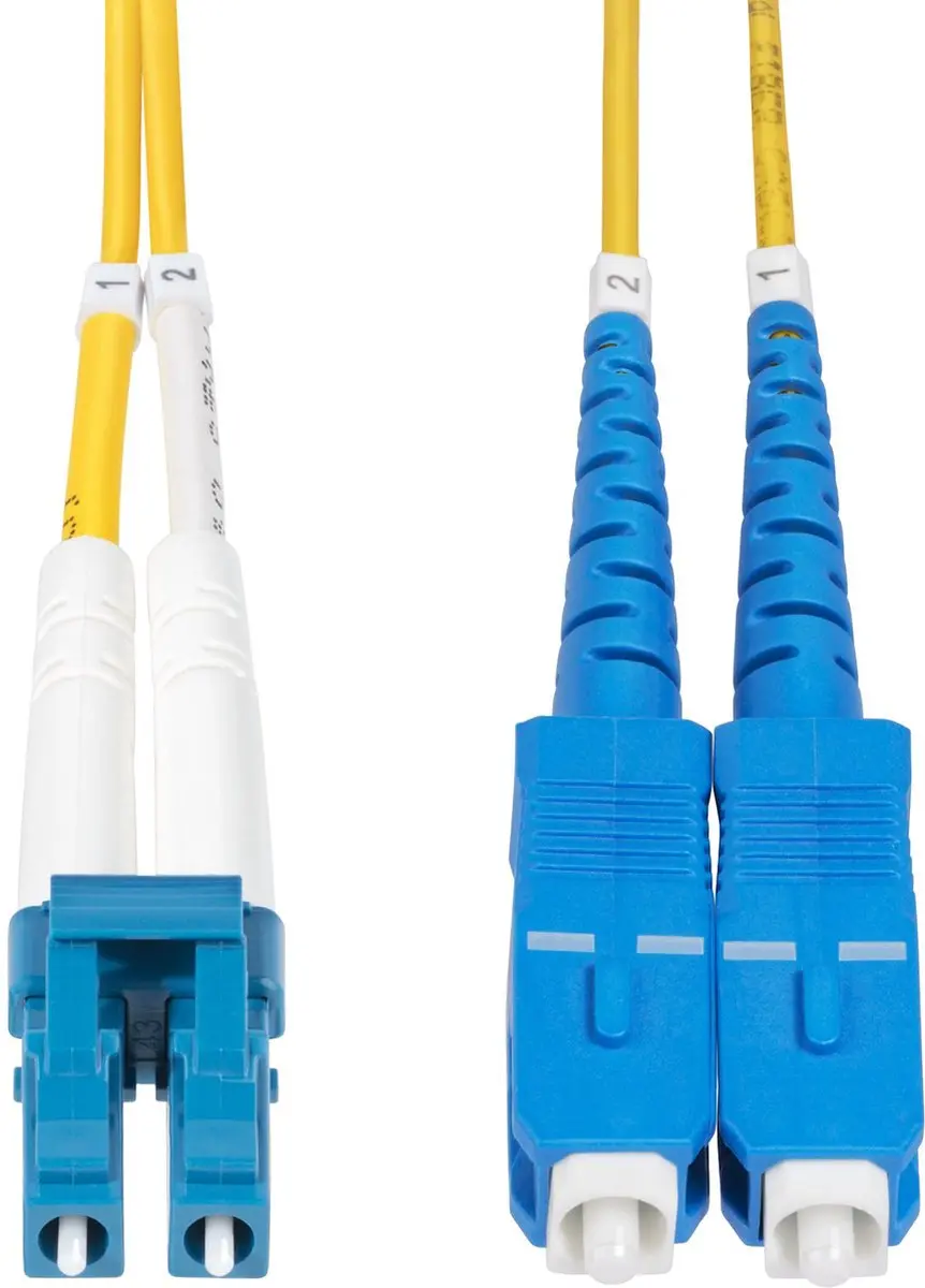 Startech SMLCSC-OS2-3M LC naar SC Glasvezelkabel 100G - 3m - Geel