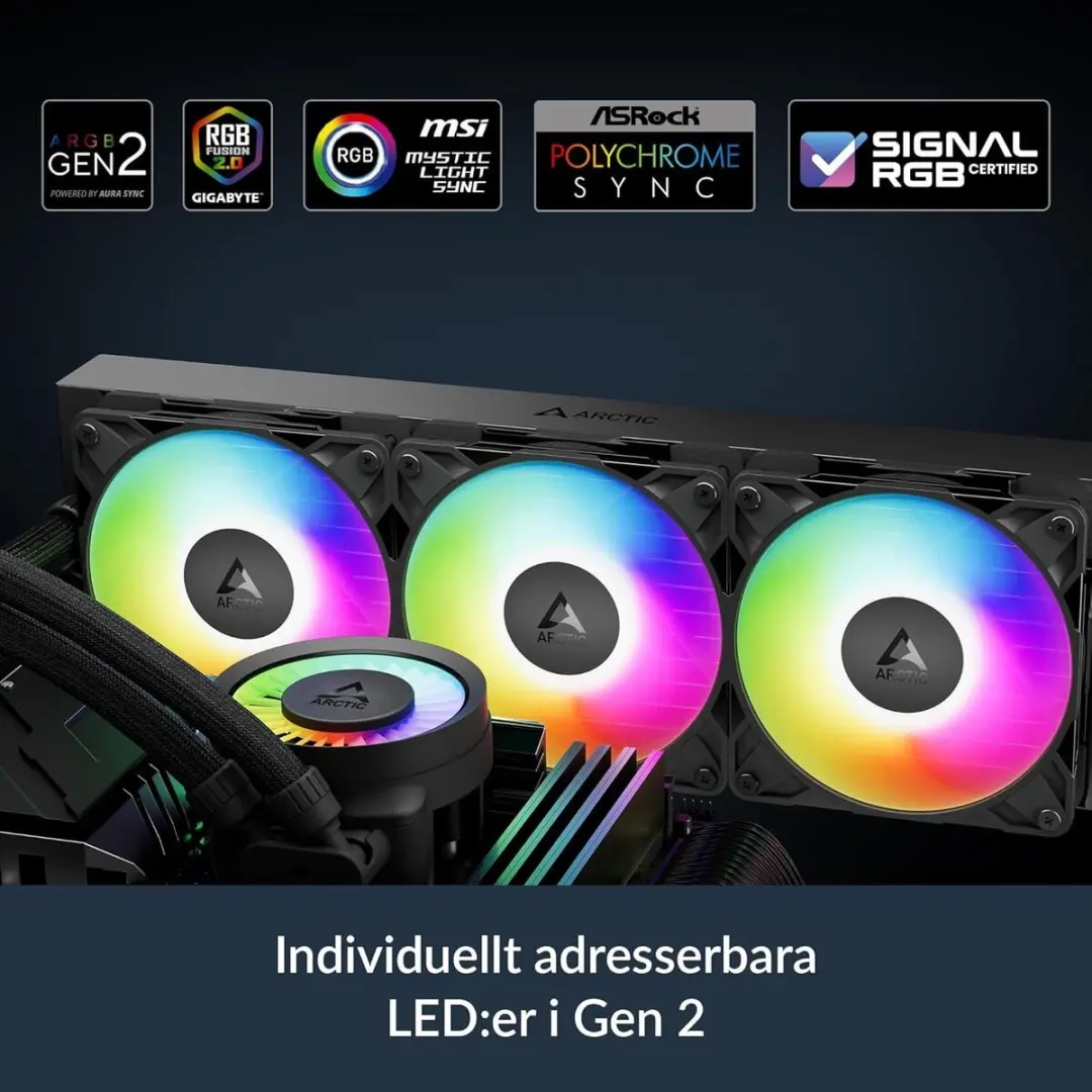 Arctic Pro 420 A-RGB Koelkit - ACFRE00185A - 3 Ventilatoren - Zwart
