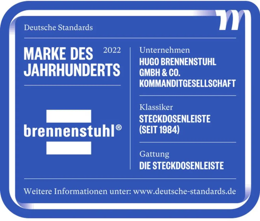 Brennenstuhl Alu-Office-Line 4-voudig 1,8m Stekkerdoos - Zilver/Zwart