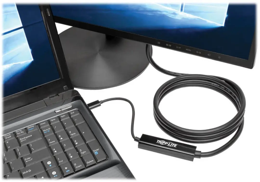 Tripp Lite U444-006-D USB-C naar DVI-D Kabel 1,8m - Zwart