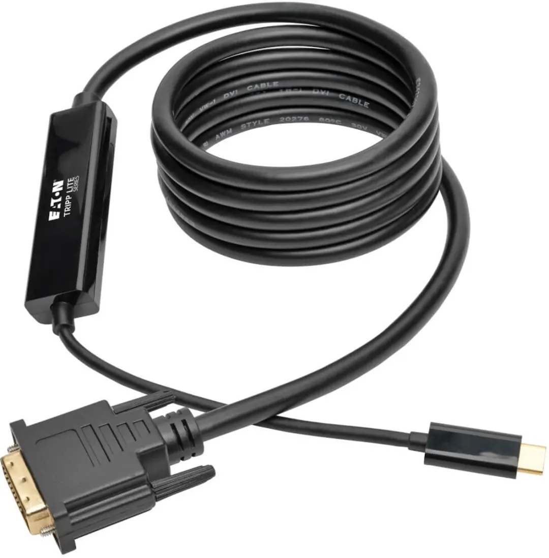 Tripp Lite U444-006-D USB-C naar DVI-D Kabel 1,8m - Zwart