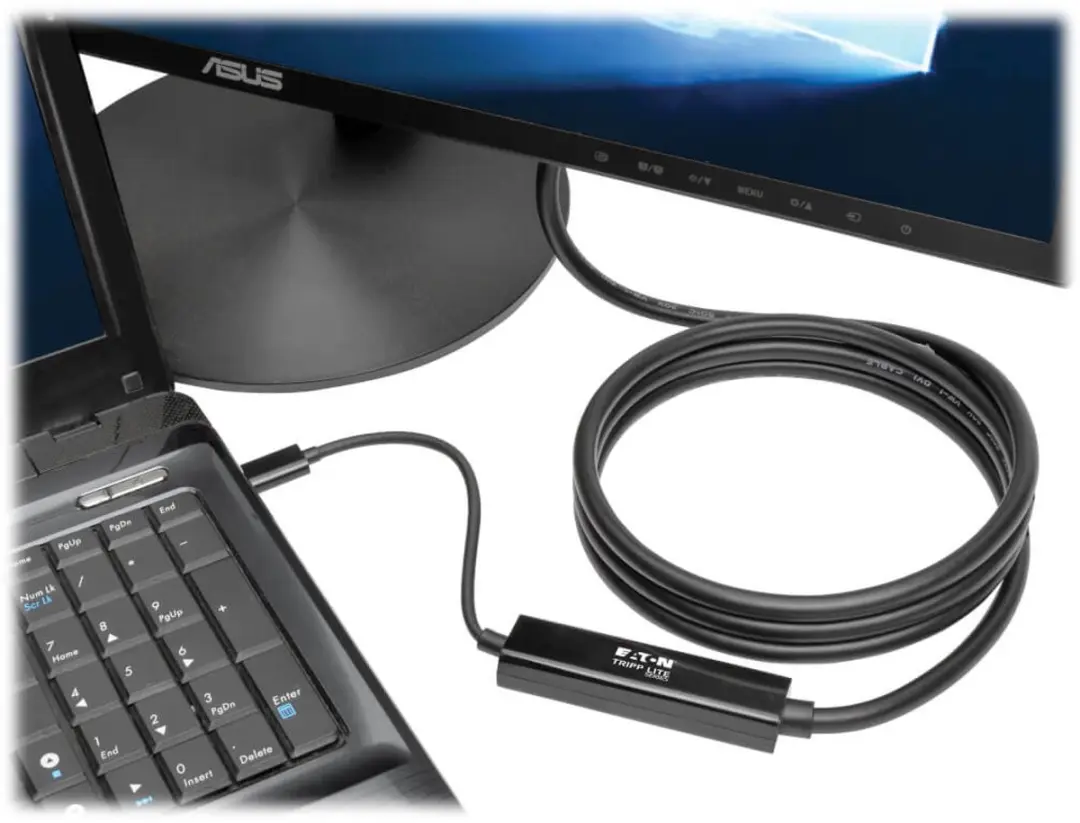 Tripp Lite U444-006-D USB-C naar DVI-D Kabel 1,8m - Zwart