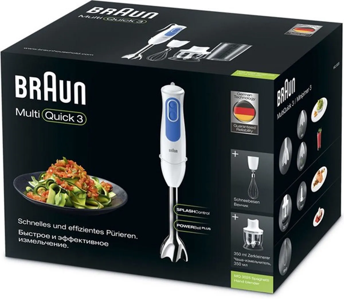 Braun MultiQuick 3 MQ3025WH - Staafmixer - Wit