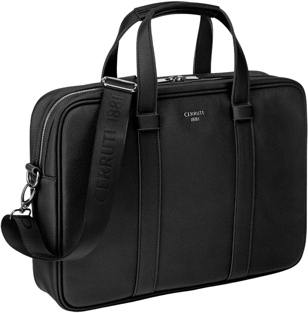 Nino Cerruti Jefferson Aktetas - 17 inch - Zwart