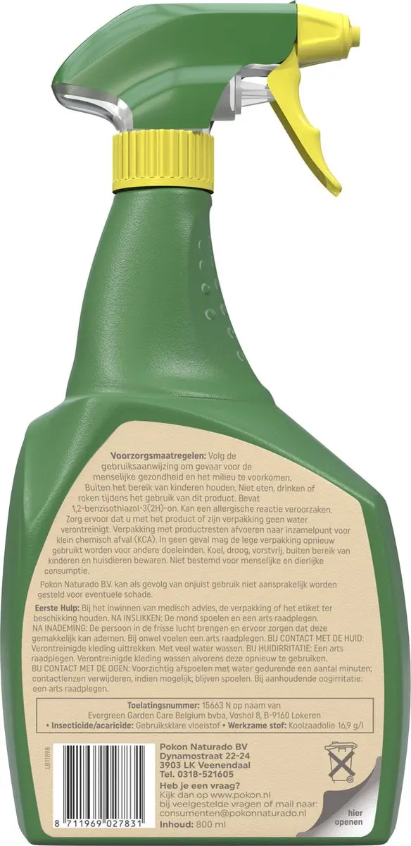 Pokon Bio Tegen Insecten Spray 800ml