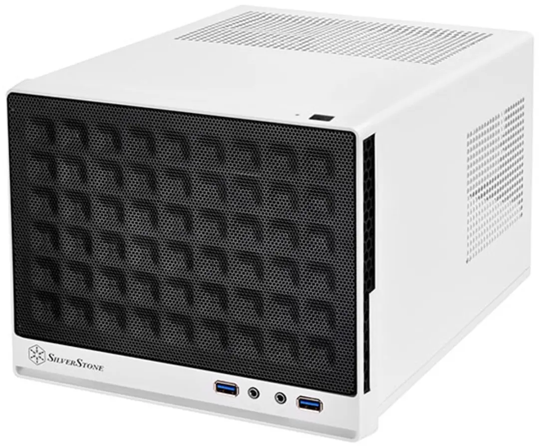 SilverStone SG13 Mini Tower - Zwart/Wit
