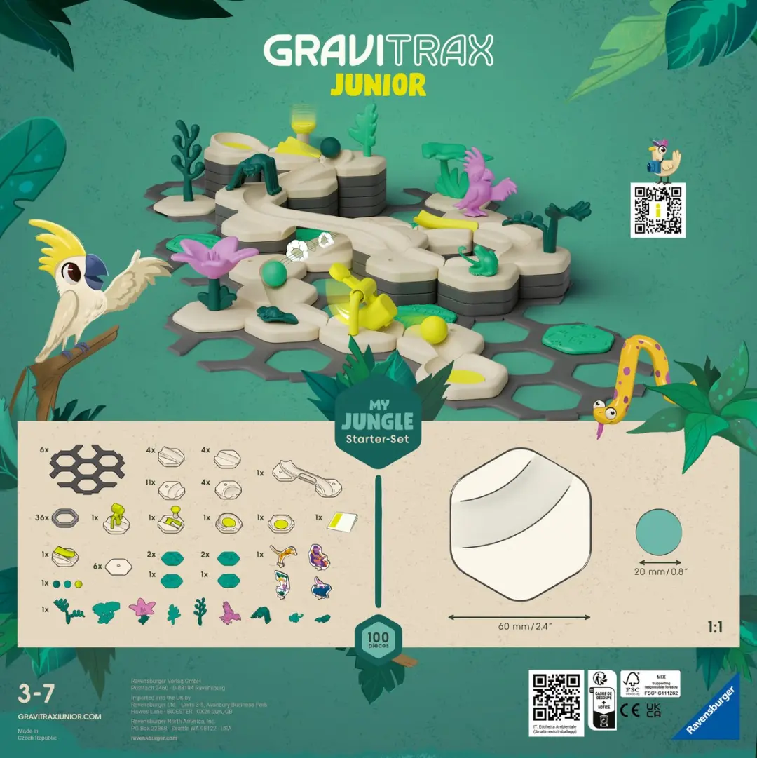 Ravensburger GraviTrax Junior Jungle Starter-Set - 100 Onderdelen