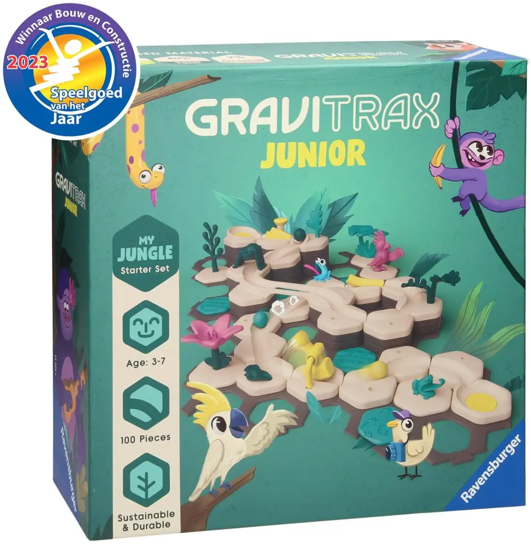 Ravensburger GraviTrax Junior Jungle Starter-Set - 100 Onderdelen - afbeelding 6 van 6