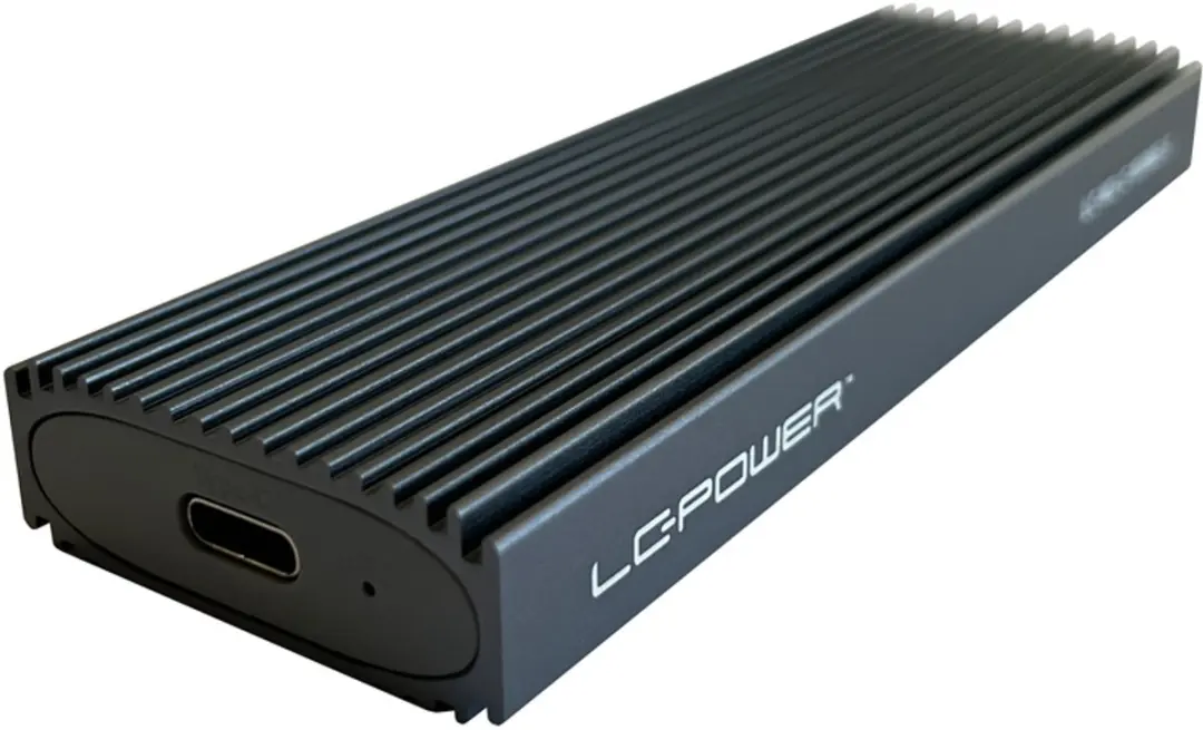 LC Power LC-M2-C-NVME-3 SSD-behuizing - Zwart