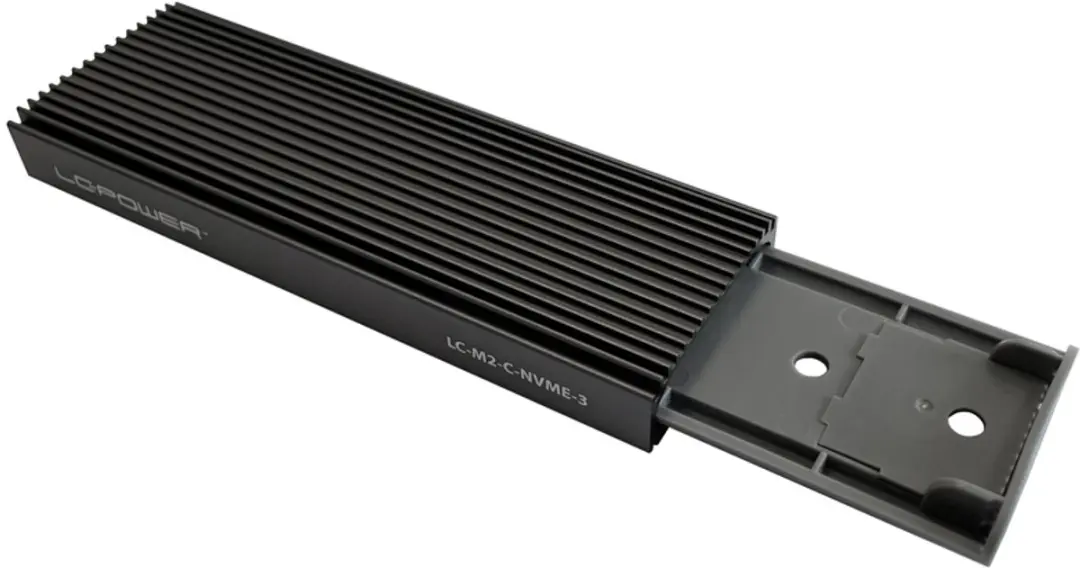 LC Power LC-M2-C-NVME-3 SSD-behuizing - Zwart