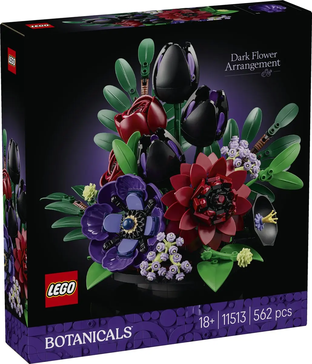 LEGO Botanicals 11513 Donker Bloemstuk - 562 Stukken